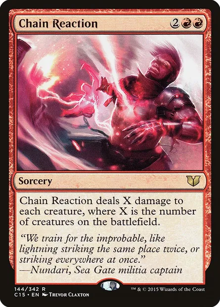 Chain Reaction, Magic card C15 144 — Commander 2015 set