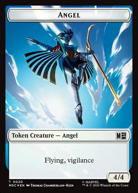 Angel, carte Magic TMSC 20 — extension Marvel Super Heroes Commander Tokens