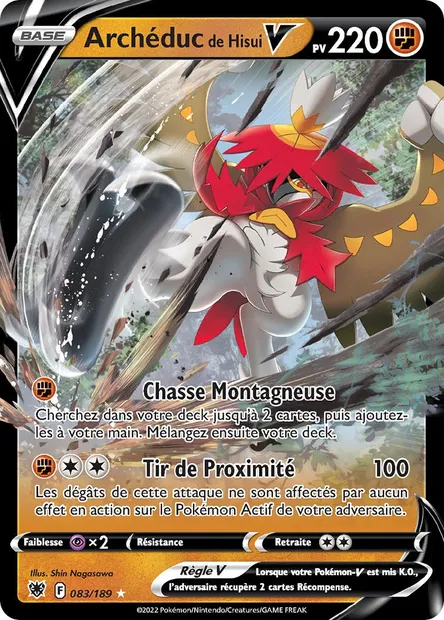 Archéduc de Hisui V, carte Pokémon ASR 083 — extension Astres Radieux