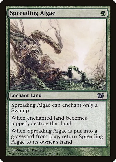 Spreading Algae, Magic card 8ED 281★ — Eighth Edition set