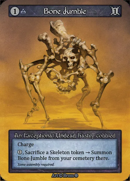 Bone Jumble, Sorcery card GOT 039 — Gothic set