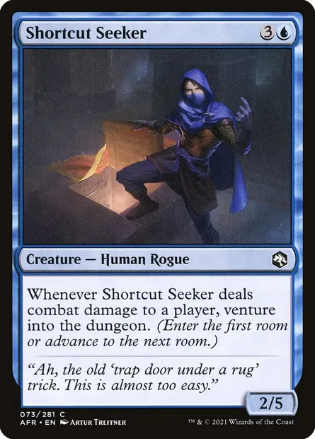 Shortcut Seeker, Magic card AFR 73 — Adventures in the Forgotten Realms set