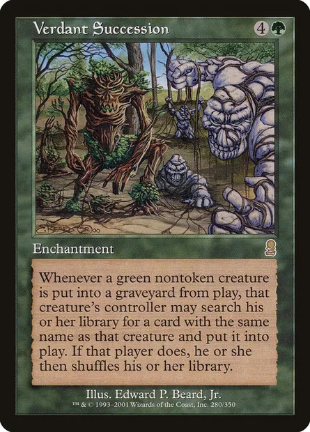 Verdant Succession, Magic card ODY 280 — Odyssey set