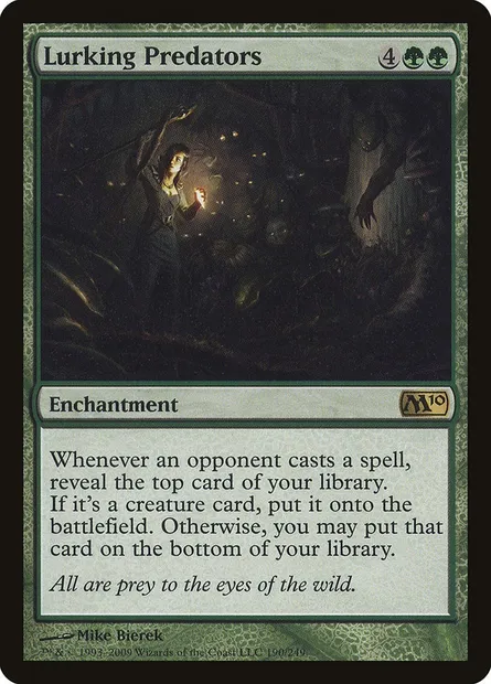 Lurking Predators, Magic card M10 190 — Magic 2010 set