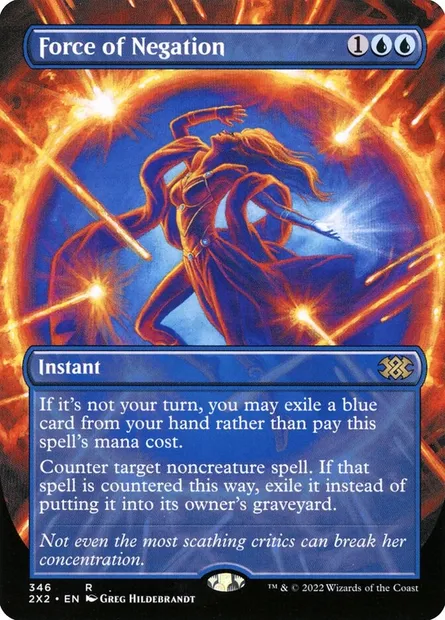 Force of Negation, Magic card 2X2 346 — Double Masters 2022 set