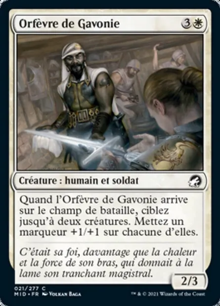 Orfèvre de Gavonie, carte Magic MID 21 — extension Innistrad : chasse de minuit