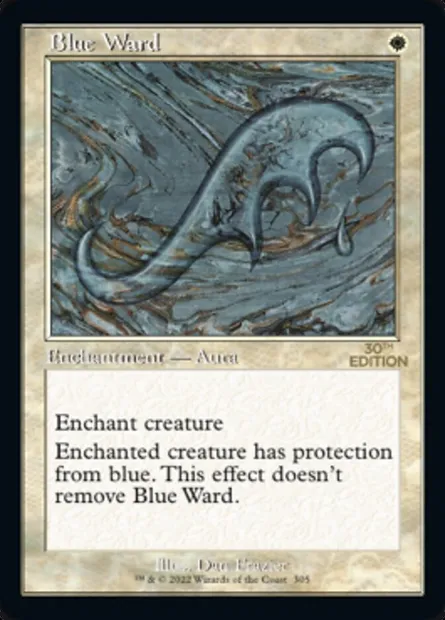 Blue Ward, Magic card 30A 305 — 30th Anniversary Edition set