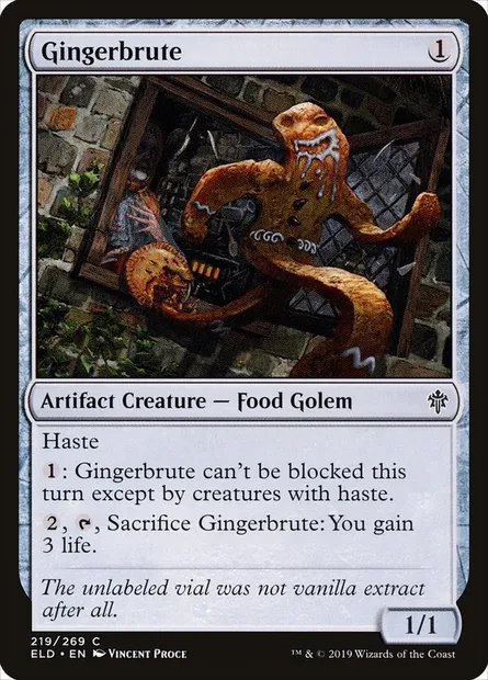 Gingerbrute, Magic card ELD 219 — Throne of Eldraine set