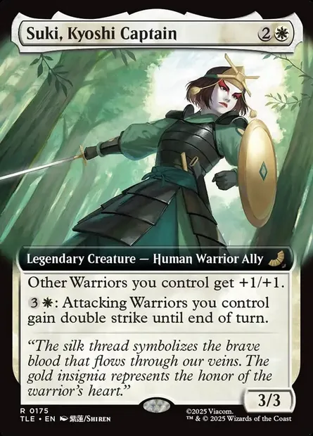 Suki, Kyoshi Captain, Magic card TLE 175 — Avatar: The Last Airbender Eternal set