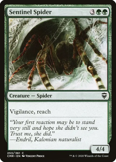 Sentinel Spider, Magic card CMR 253 — Commander Legends set
