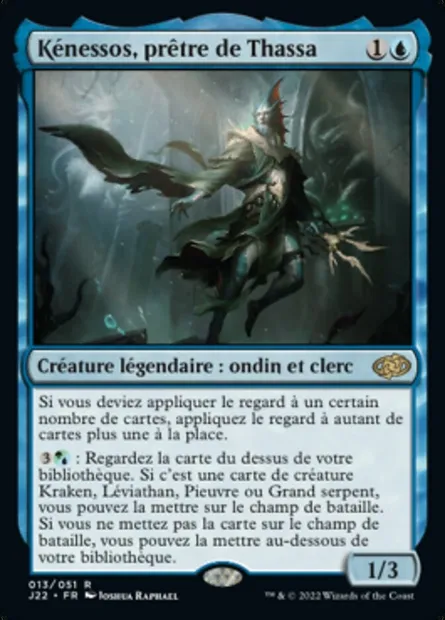 Kénessos, prêtre de Thassa, carte Magic J22 13 — extension Jumpstart 2022