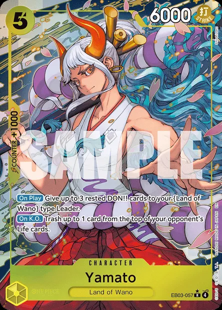Yamato, One Piece card EB03-057 — ONE PIECE HEROINES EDITION set