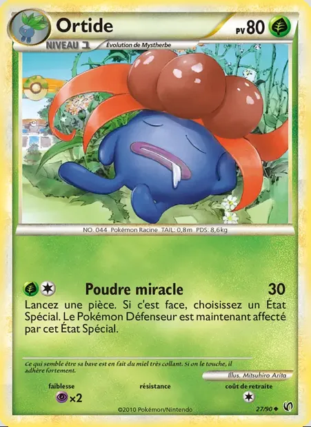 Ortide, carte Pokémon UD 27 — extension Indomptable
