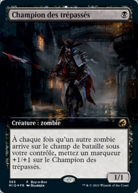 Champion des trépassés, carte Magic MID 385 — extension Innistrad : chasse de minuit