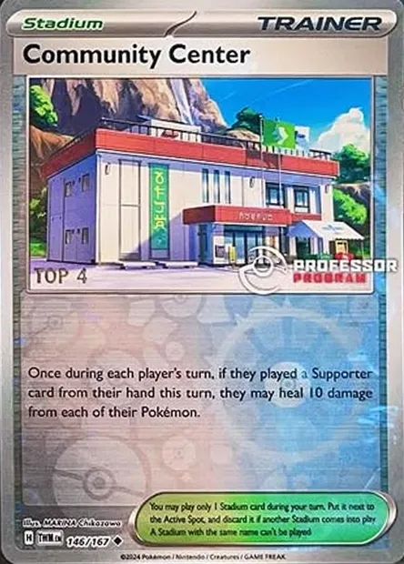 Community Center, Pokémon card PROF 146-top4 — Professor Program set