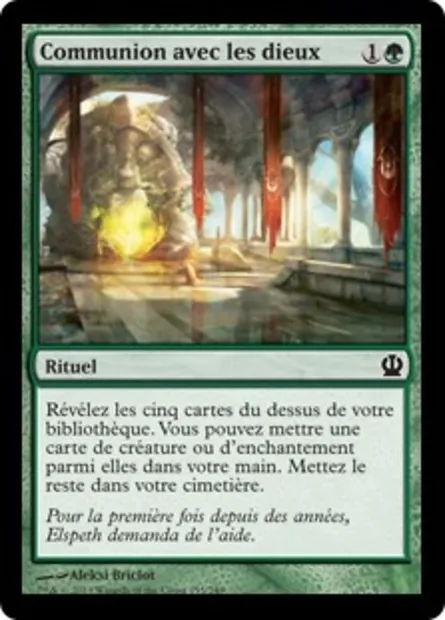 Communion avec les dieux, carte Magic THS 155 — extension Theros