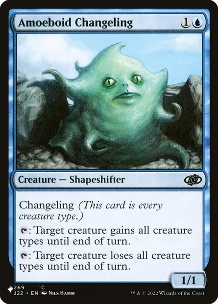 Amoeboid Changeling, Magic card PLST J22-269 — The List set