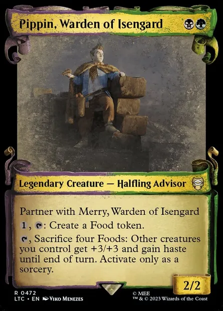 Pippin, garde d'Isengard, carte Magic LTC 472 — extension Tales of Middle-earth Commander