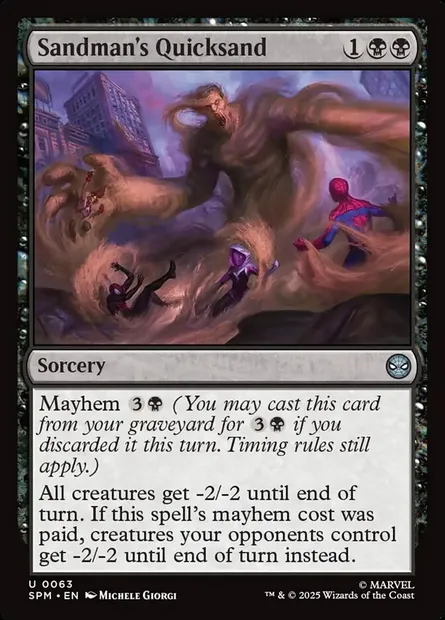 Sandman's Quicksand, Magic card SPM 63 — Marvel's Spider-Man set