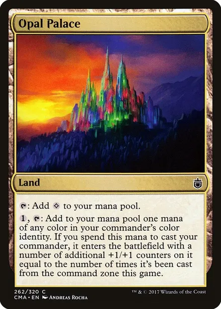 Opal Palace, Magic card CMA 262 — Commander Anthology set