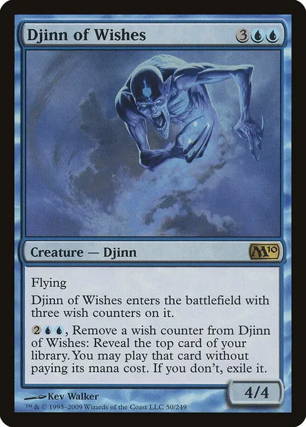 Djinn of Wishes, Magic card M10 50 — Magic 2010 set