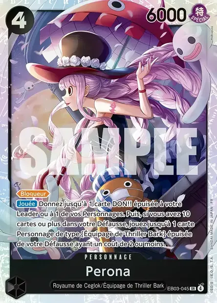 Perona, carte One Piece EB03-045 — extension ONE PIECE HEROINES EDITION