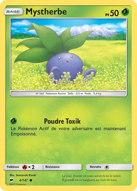 Mystherbe, carte Pokémon BUS 4 — extension Ombres Ardentes