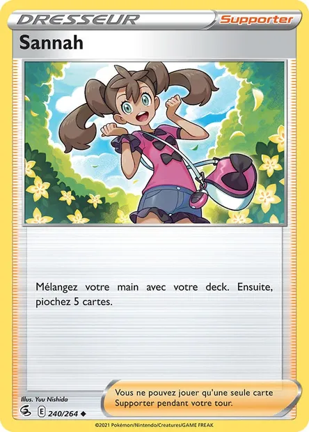 Sannah, carte Pokémon FST 240 — extension Poing de Fusion