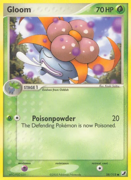 Gloom, Pokémon card UF 58 — Unseen Forces set