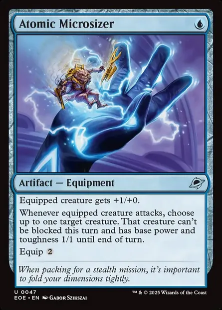 Atomic Microsizer, Magic card EOE 47 — Edge of Eternities set
