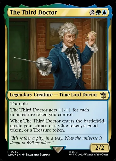 The Third Doctor, Magic card WHO 767 — Doctor Who set