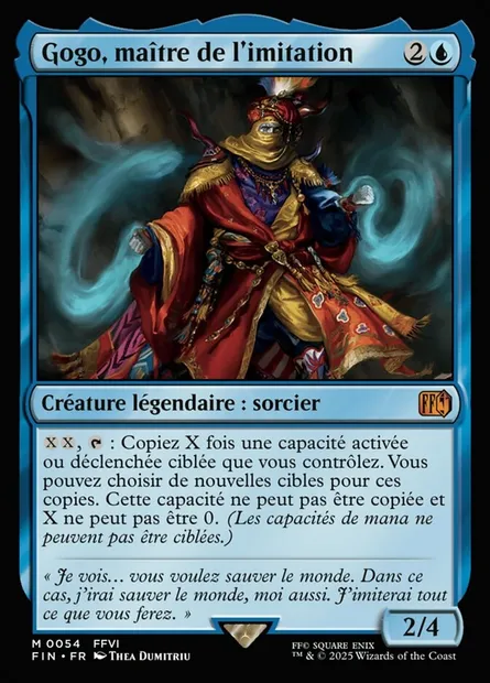 Gogo, maître de l'imitation, carte Magic FIN 54 — extension Final Fantasy