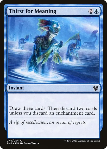 Thirst for Meaning, Magic card THB 74 — Theros Beyond Death set
