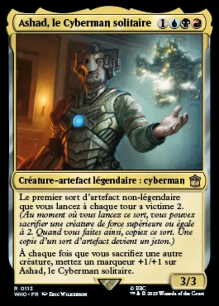 Ashad, le Cyberman solitaire, carte Magic WHO 113 — extension Doctor Who