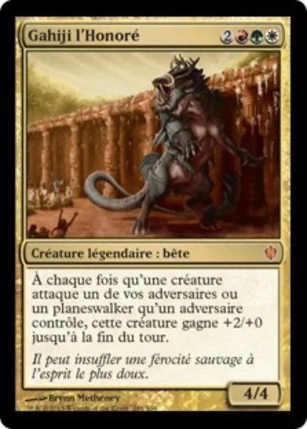 Gahiji l'Honoré, carte Magic C13 191 — extension Commander 2013