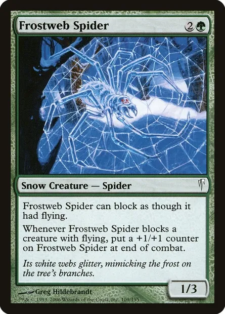 Frostweb Spider, Magic card CSP 109 — Coldsnap set