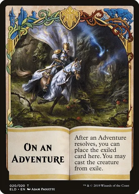 On an Adventure, carte Magic TELD 20 — extension Throne of Eldraine Tokens
