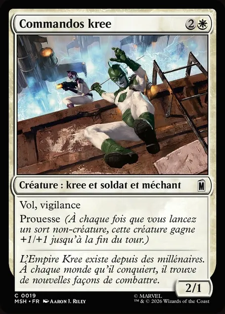 Commandos kree, carte Magic MSH 19 — extension Marvel Super Heroes