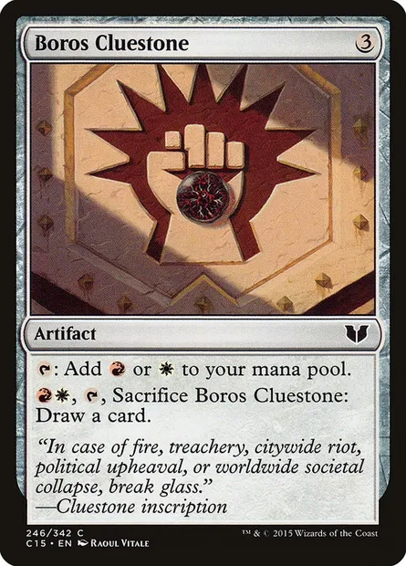 Boros Cluestone, Magic card C15 246 — Commander 2015 set