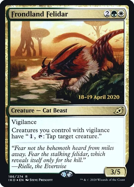 Frondland Felidar, Magic card PIKO 186s — Ikoria: Lair of Behemoths Promos set