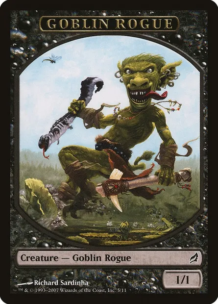 Goblin Rogue, Magic card TLRW 5 — Lorwyn Tokens set