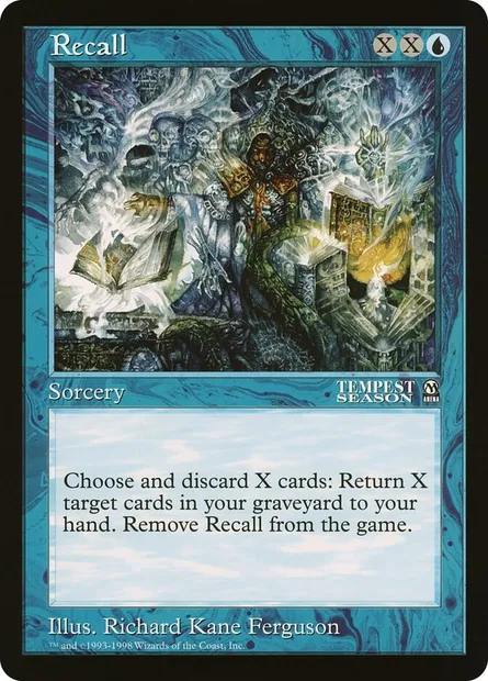 Recall, Magic card OLEP 36 — Oversized League Prizes set