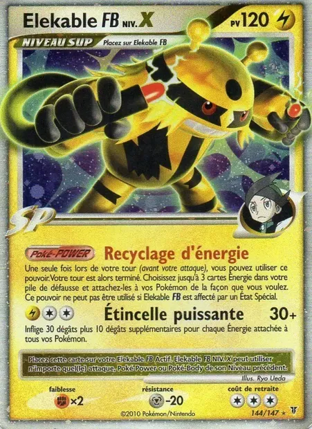 Elekable FB NIV.X, carte Pokémon SV 144 — extension Vainqueurs Suprêmes