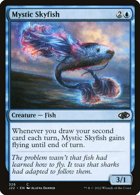 Mystic Skyfish, Magic card J22 326 — Jumpstart 2022 set