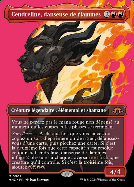 Cendreline, danseuse de flammes, carte Magic MH3 367 — extension Modern Horizons 3