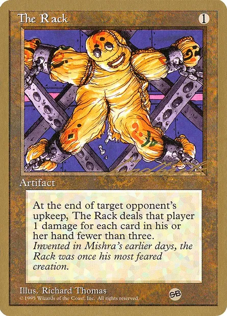 The Rack, Magic card PTC ll352sb — Pro Tour Collector Set set