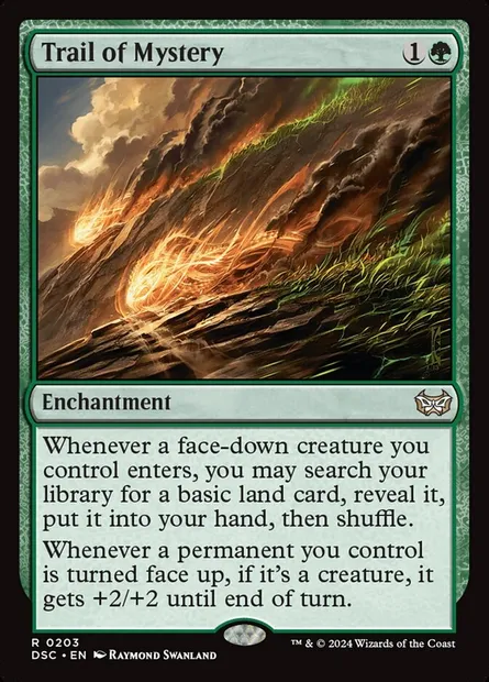 Trail of Mystery, Magic card DSC 203 — Duskmourn: House of Horror Commander set