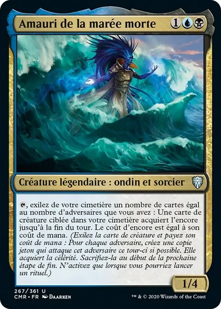 Amauri de la marée morte, carte Magic CMR 267 — extension Commander Legends