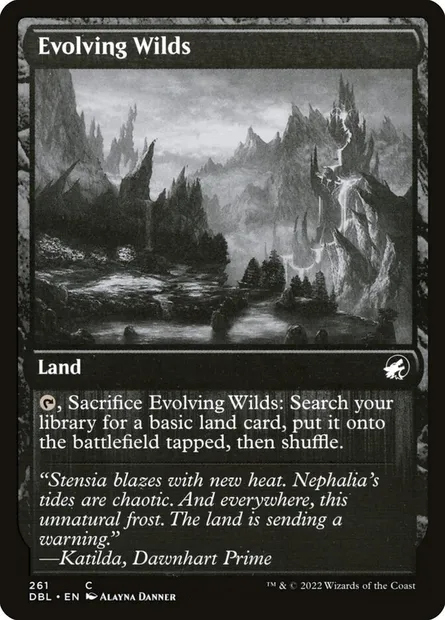 Evolving Wilds, Magic card DBL 261 — Innistrad: Double Feature set