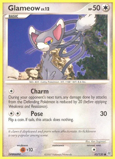 Chaglam, carte Pokémon DP 83 — extension Diamant & Perle
